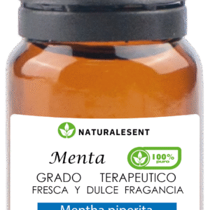 Botella aceite esencial de menta